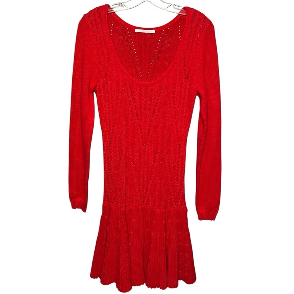 Victoria’s Secret Vintage Open Knit Red Dress XS